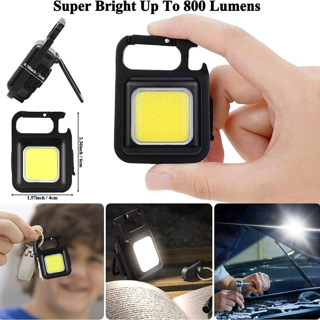 Mini Rechargeable Keychain Flashlight