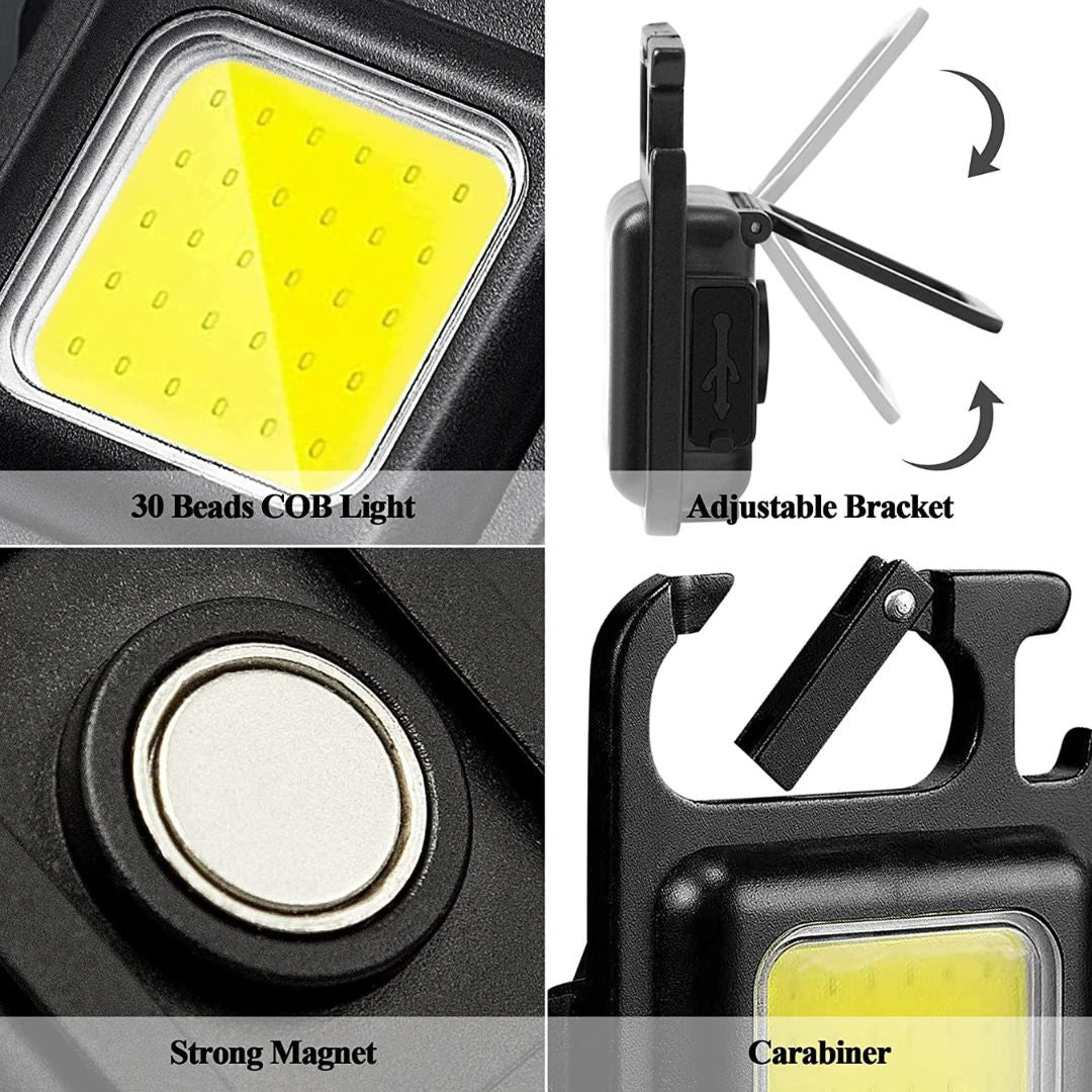 Mini Rechargeable Keychain Flashlight