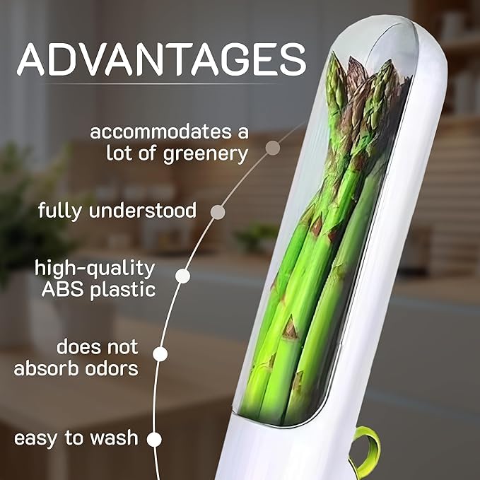 Fresh Herb Saver Container Refrigerator. (Set of 2)