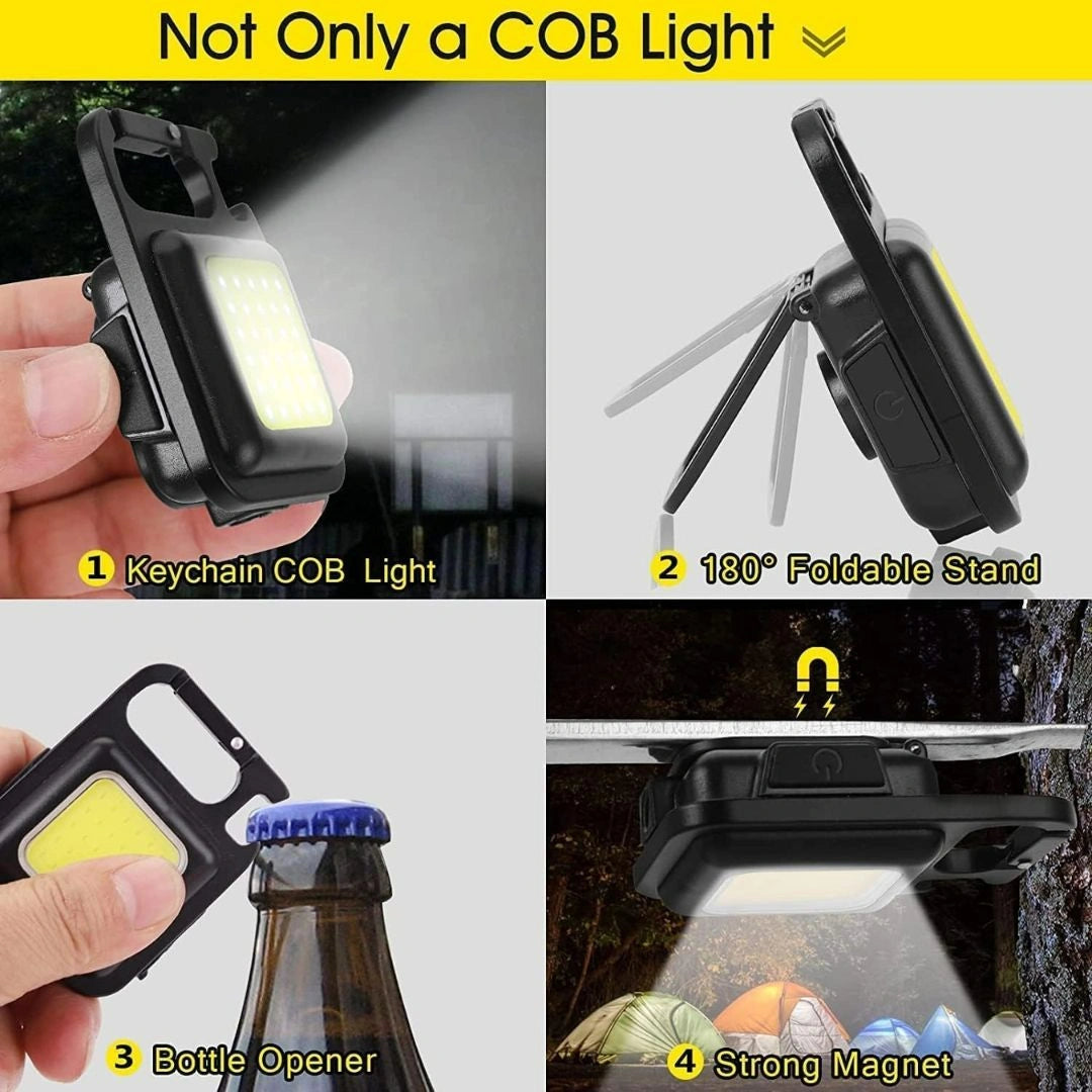 Mini Rechargeable Keychain Flashlight