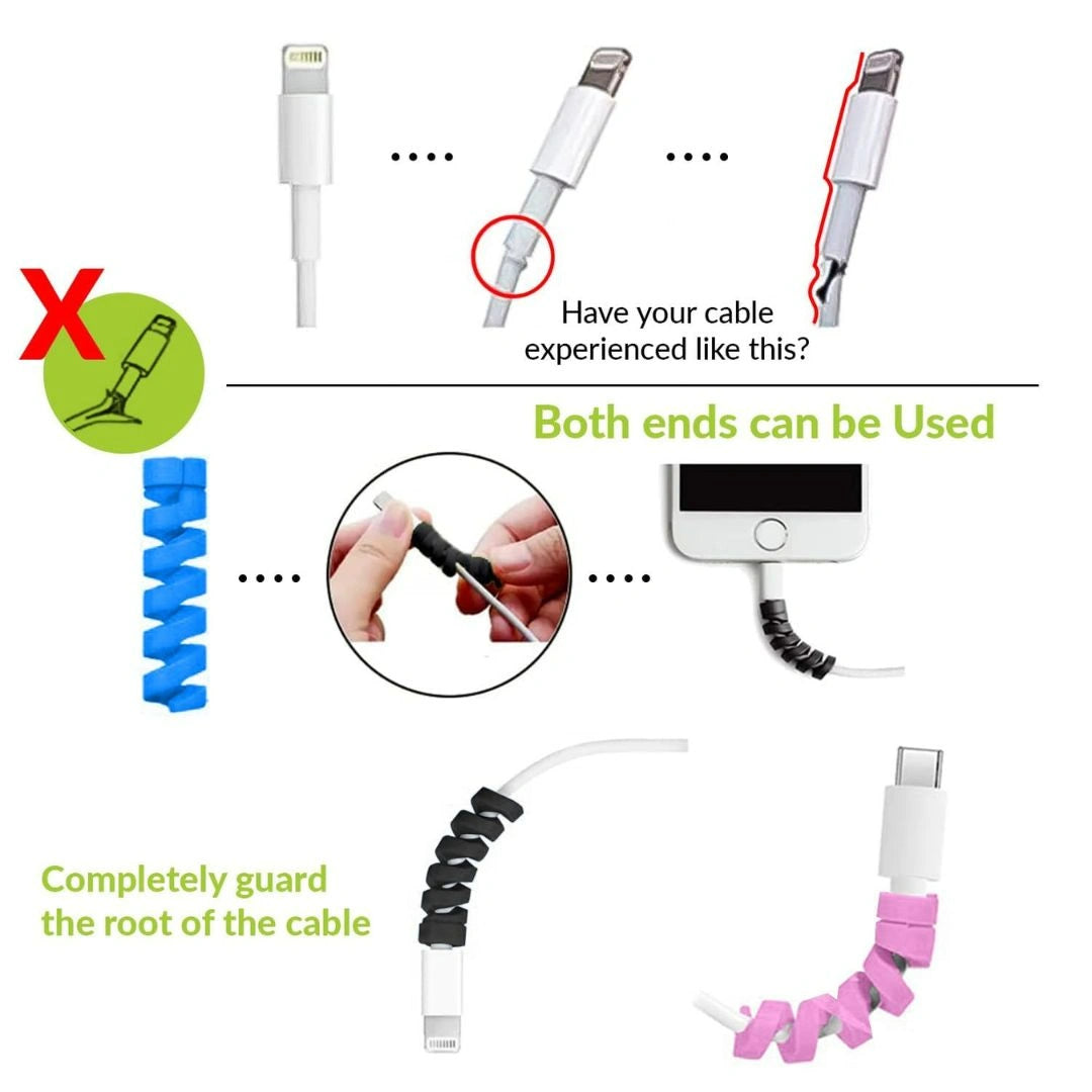 Spiral Cable Protector(4 Pcs)