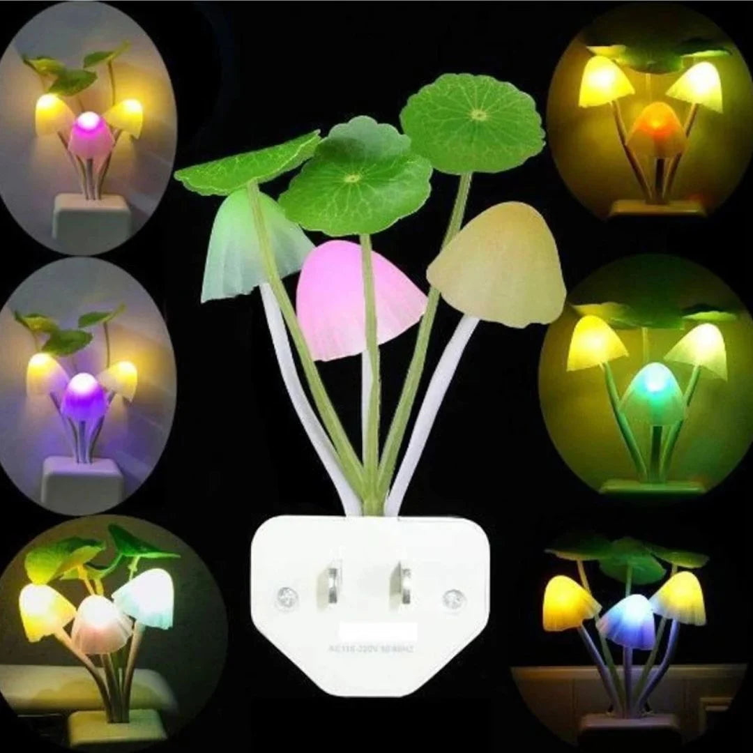Mushroom Light with Automatic Light Sensor Night Lamp