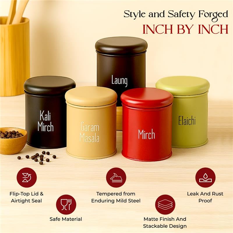 Spice Containers (6 pcs)
