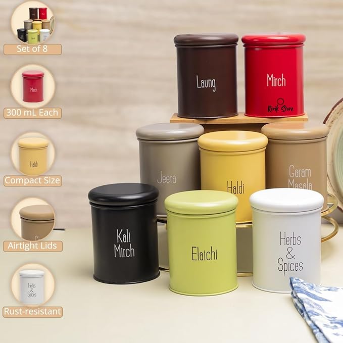 Spice Containers (6 pcs)
