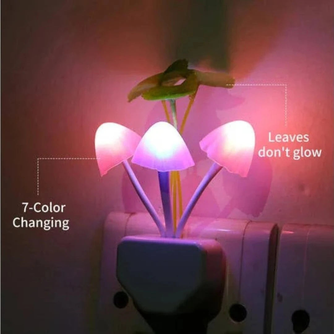 Mushroom Light with Automatic Light Sensor Night Lamp