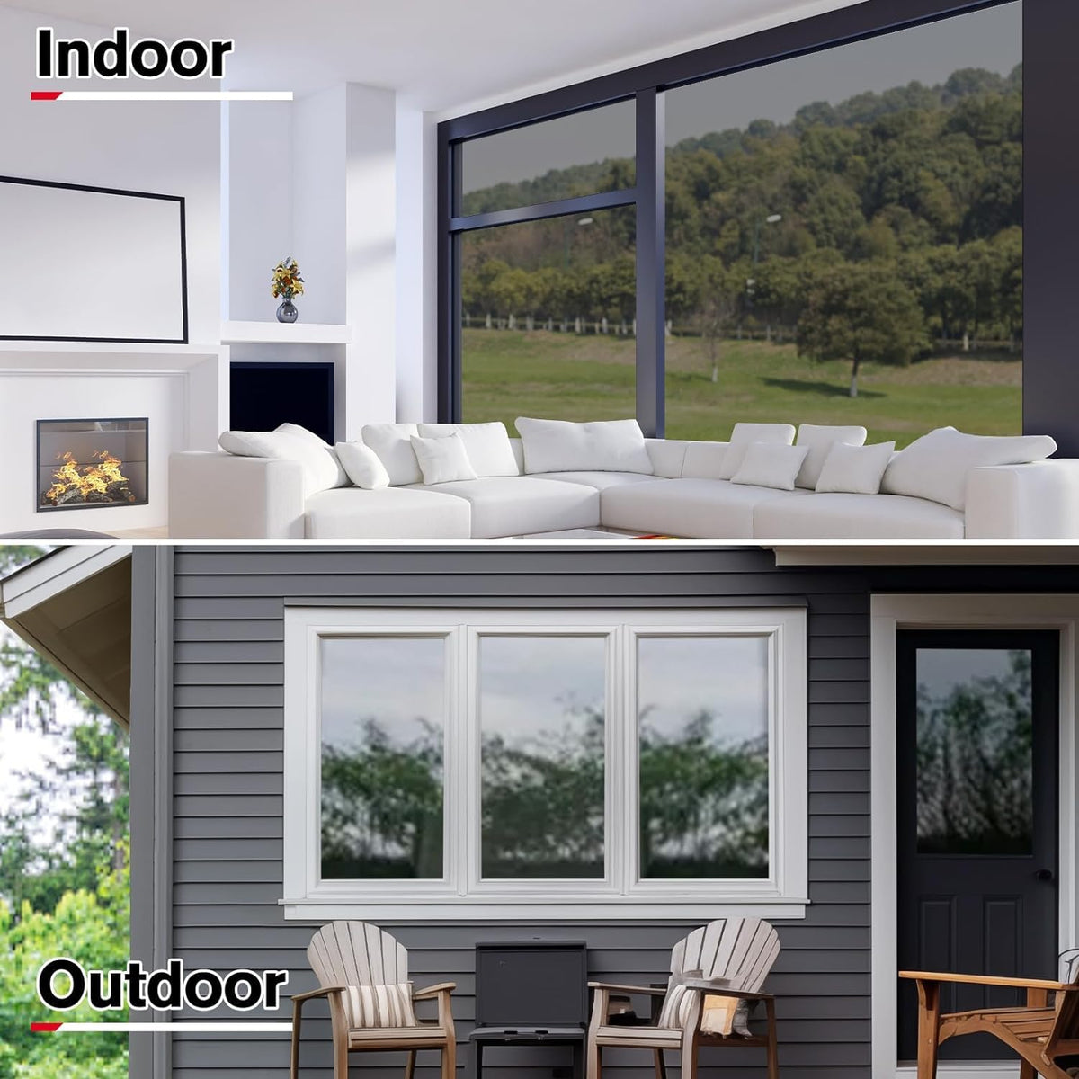 Reflective Window Black Film (Pack Of 2)