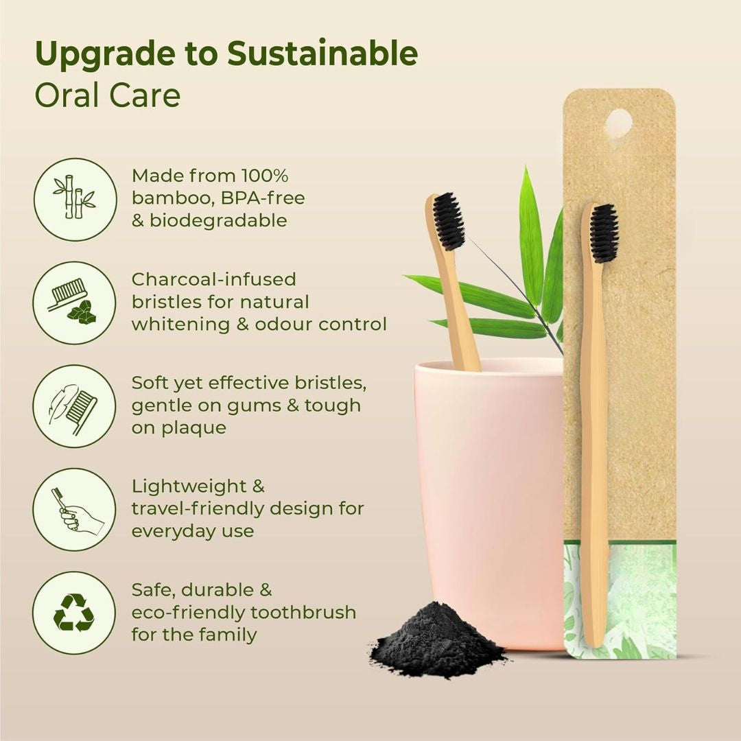 Bamboo ToothBrush(Buy 1 Get 1 Free)