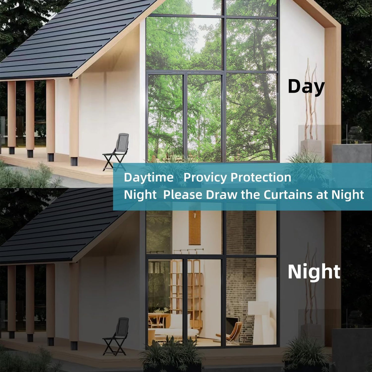 Reflective Window Black Film (Pack Of 2)