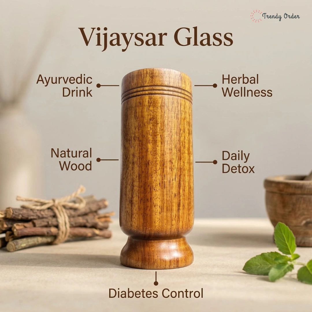 Sugar Balance Wooden Water Glass