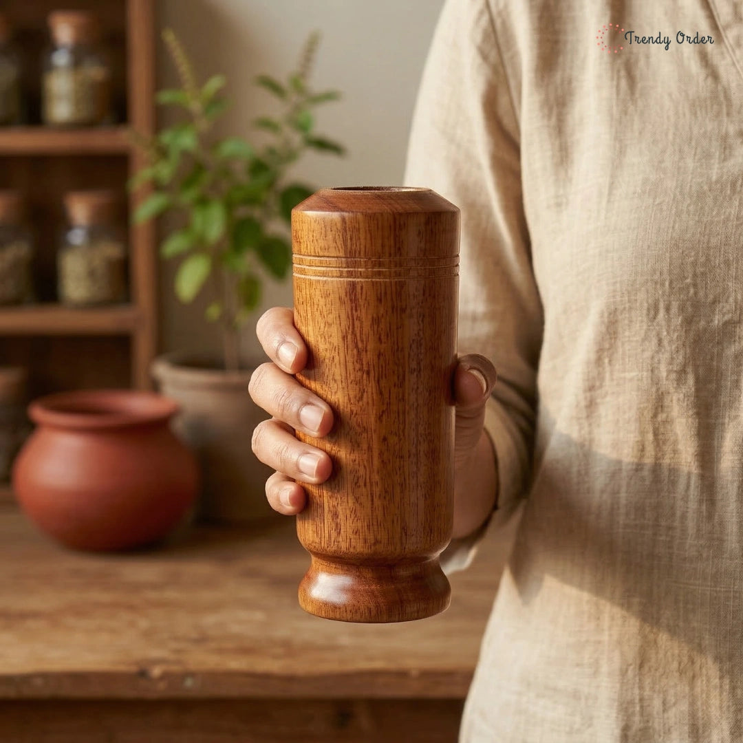 Sugar Balance Wooden Water Glass