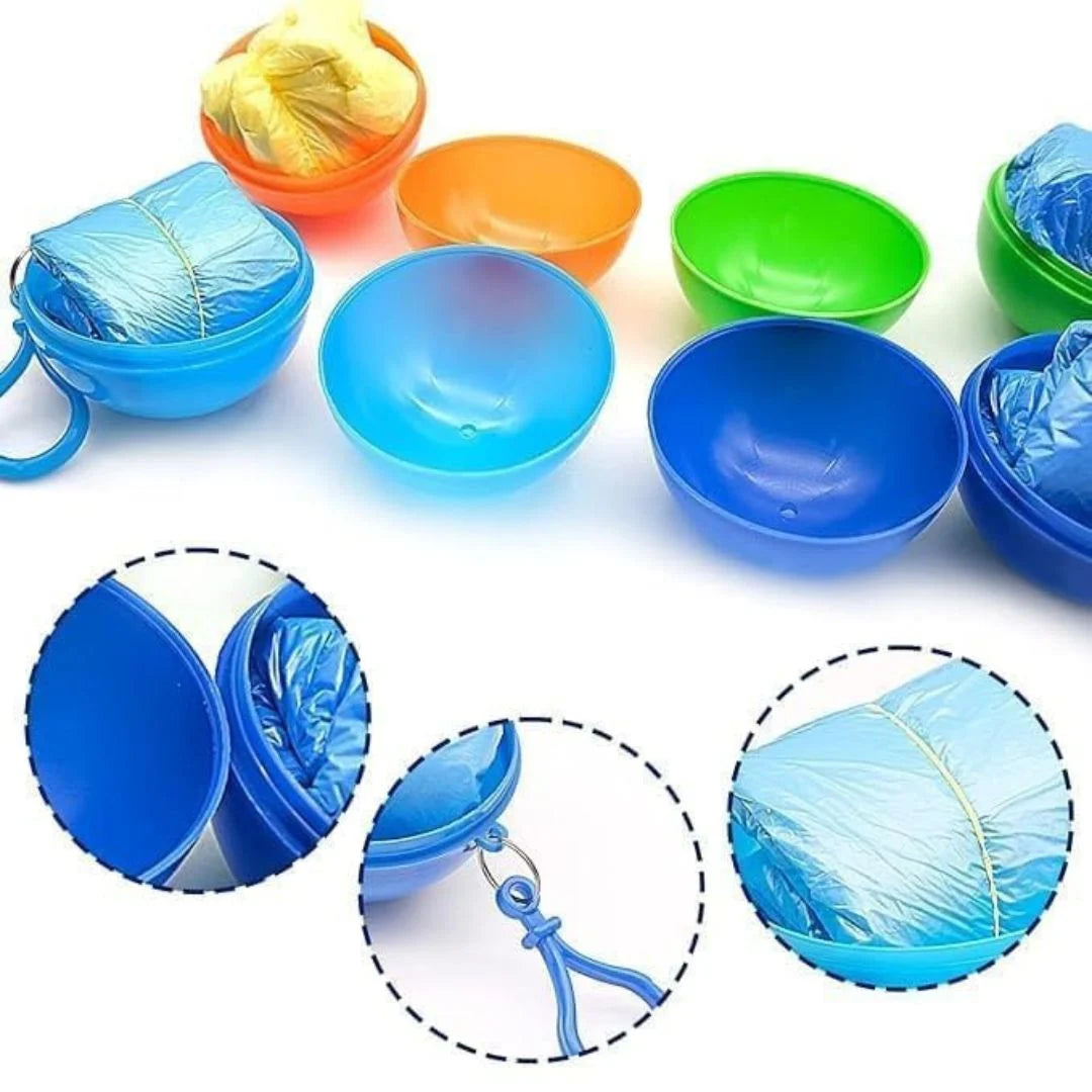 Mini Ball Shape Disposable Raincoat(Buy 1 Get 1 Free)
