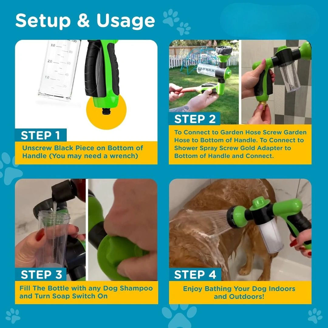 Washing Hose Attachment with Soap Dispenser