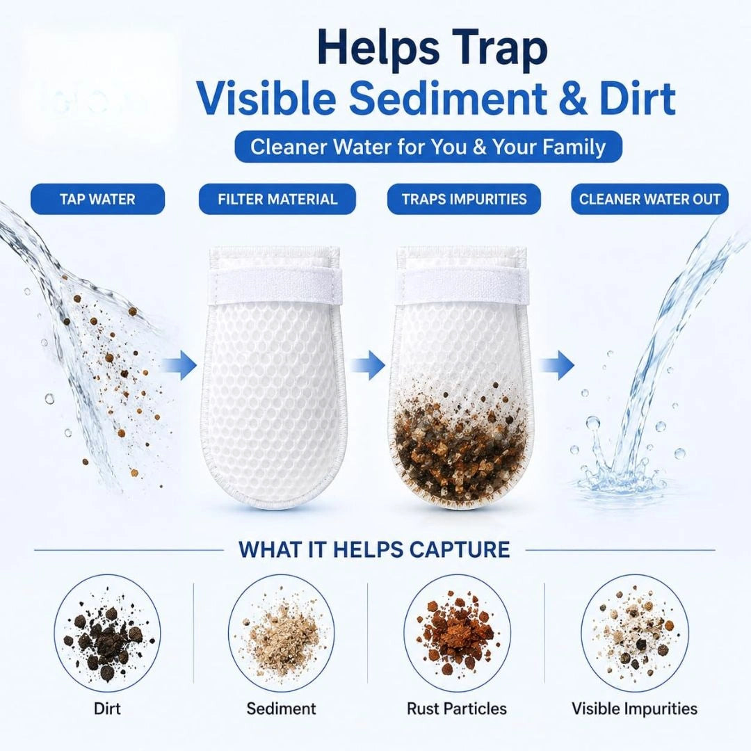 Universal Faucet Water Filter Cotton Bags(Pcs 10)