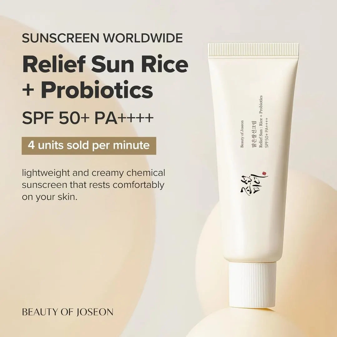 Korean Rice Sunscreen SPF 50+ Broad Spectrum