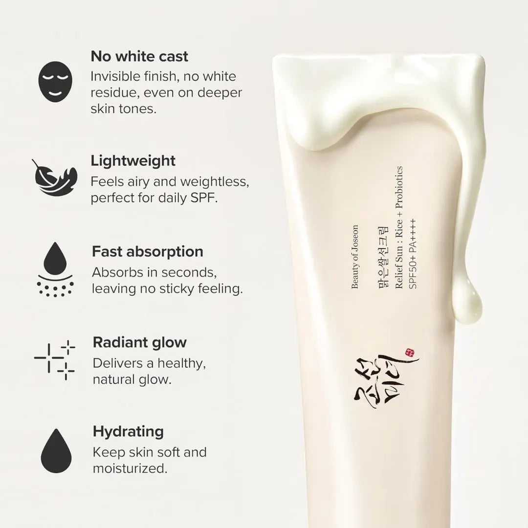 Korean Rice Sunscreen SPF 50+ Broad Spectrum