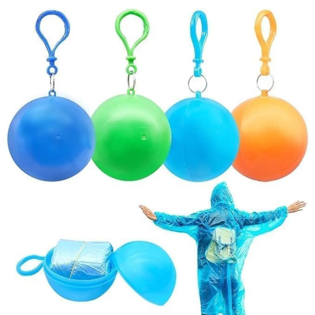 Mini Ball Shape Disposable Raincoat(Buy 1 Get 1 Free)
