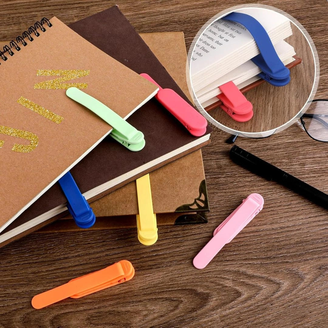 Flexible Silicone Bookmark Clips for Books(Pcs Of 3)