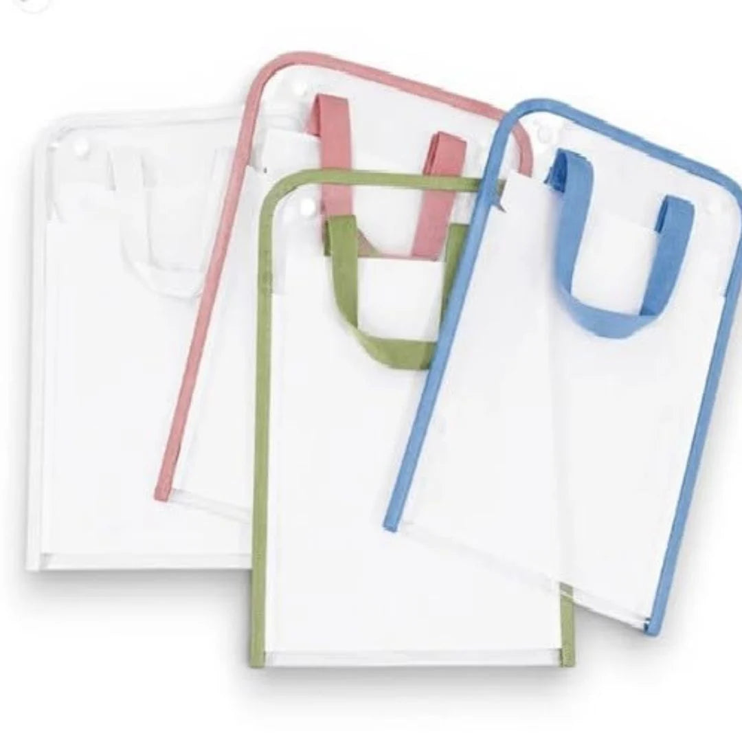 Transparent A4 Document Storage Bag with Handle