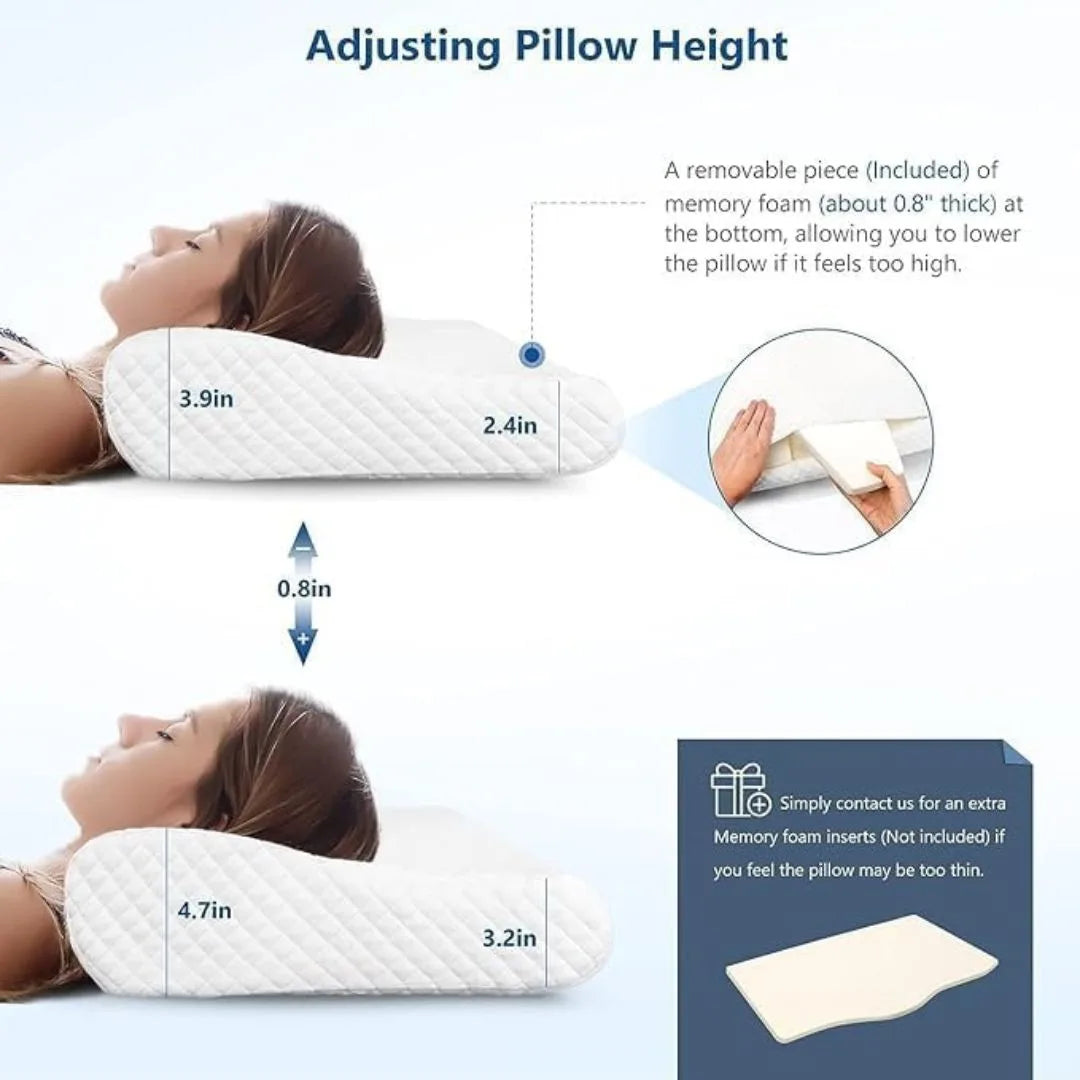 Cervical Contour Memory Foam Pillow for Sleeping