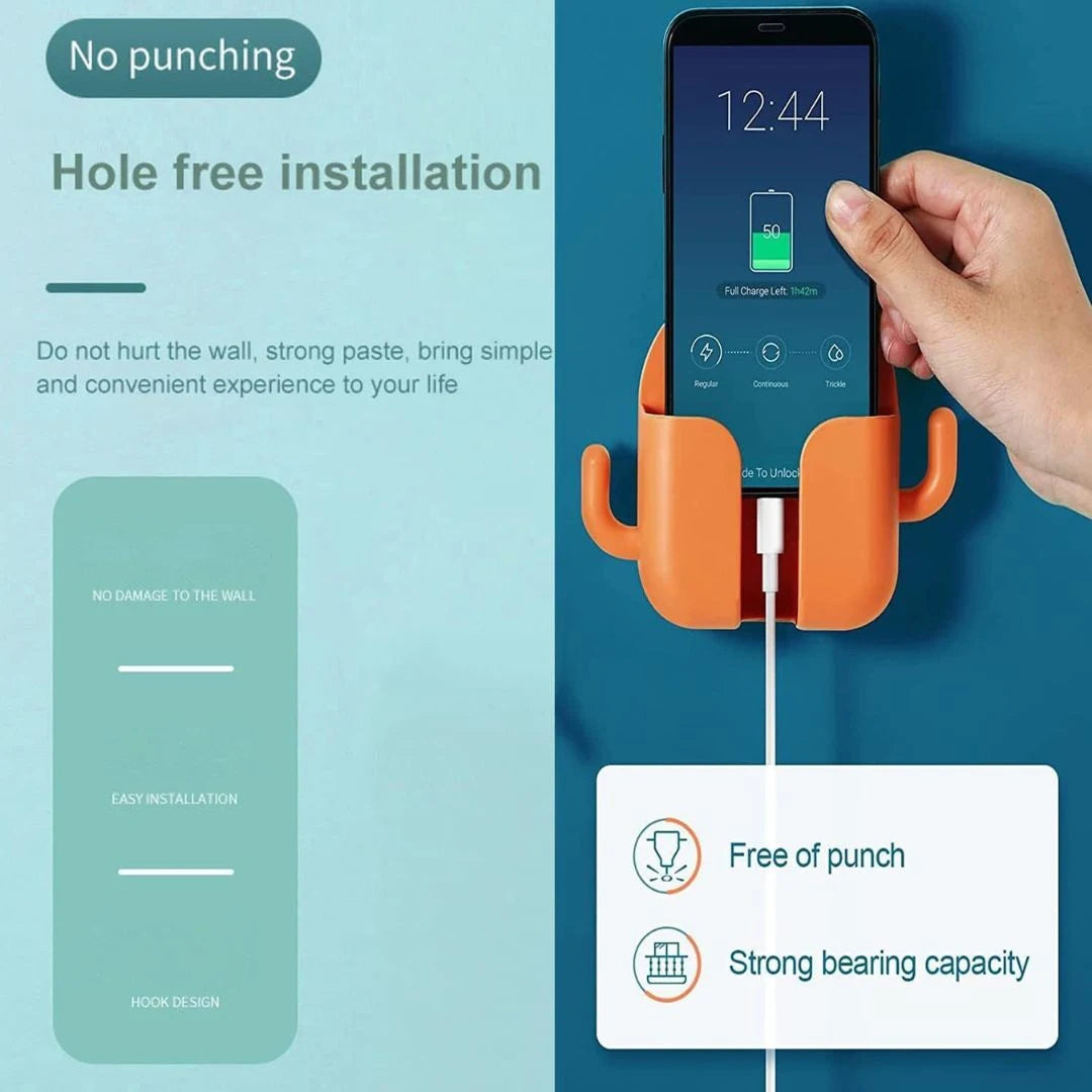 Wall Mount Mobile Stand Holder for Charging  (Buy 1 Get 1 Free)