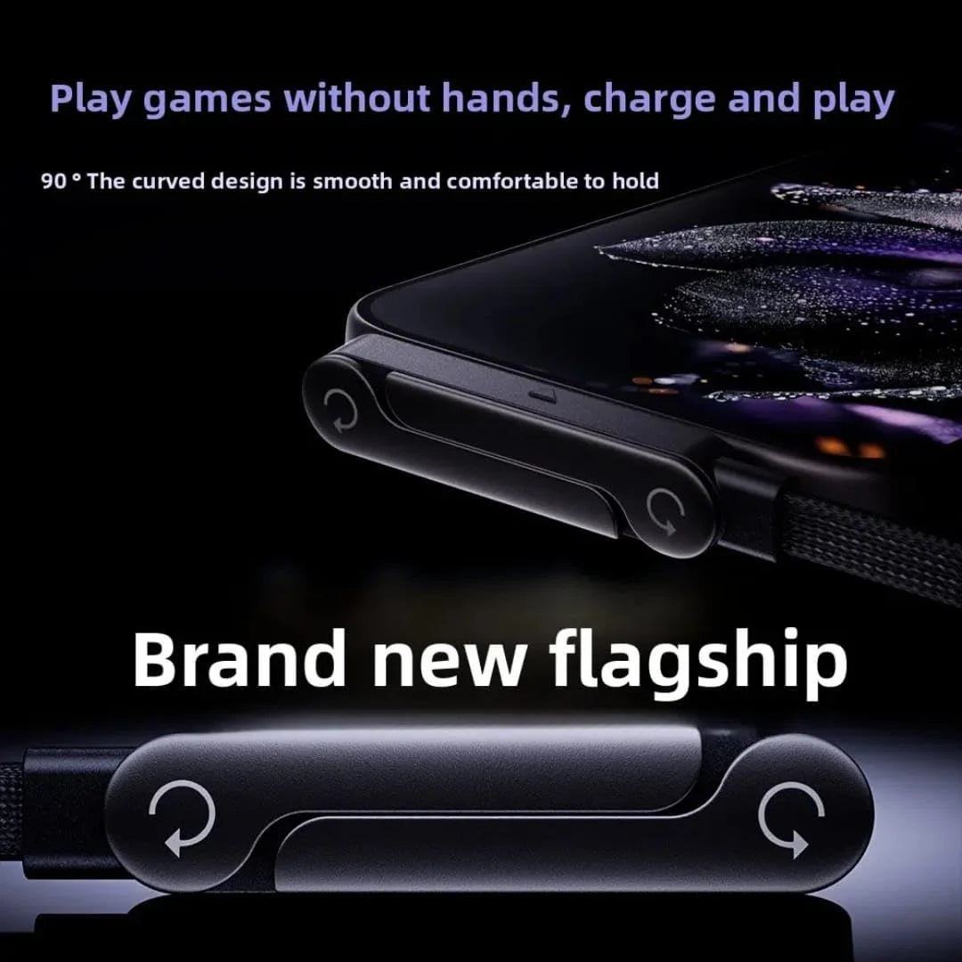 Fast Charging Cable with Foldable Phone Stand