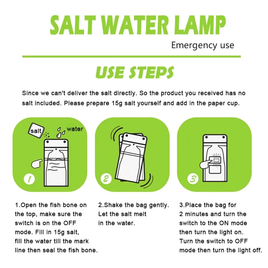 Salt water lamp product details and components