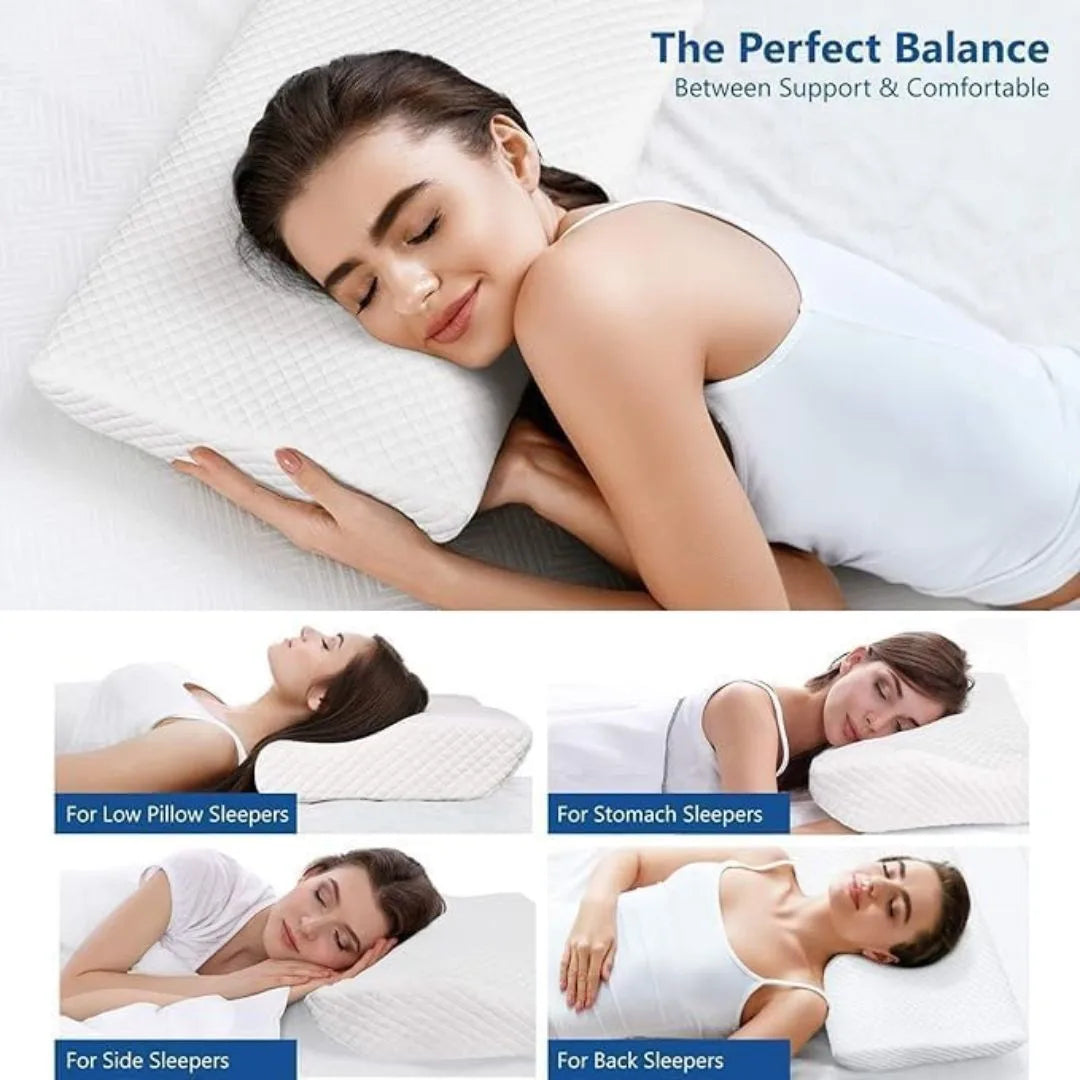 Cervical Contour Memory Foam Pillow for Sleeping