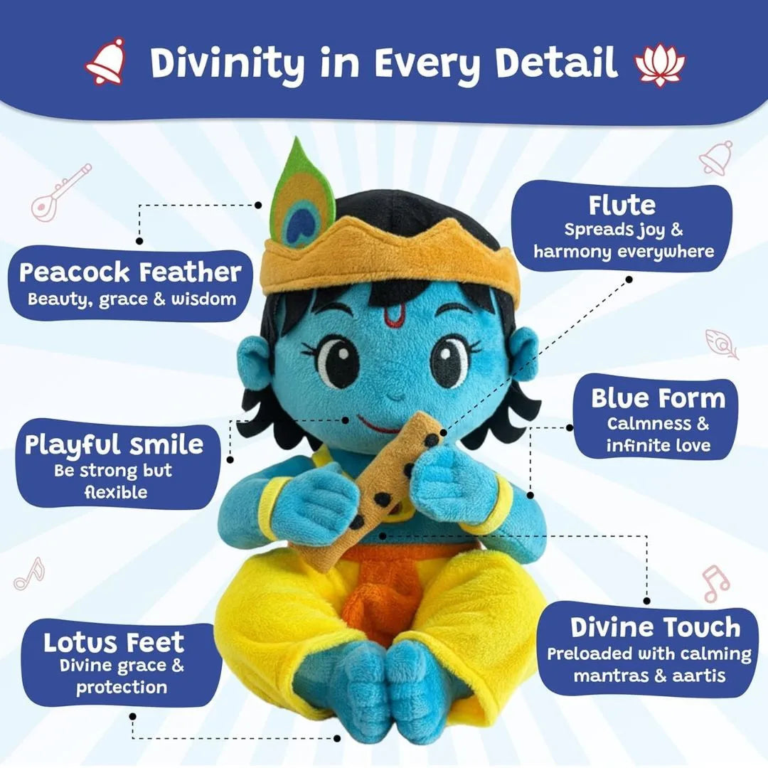 Krishna Musical Soft Plush Stuffed Toy