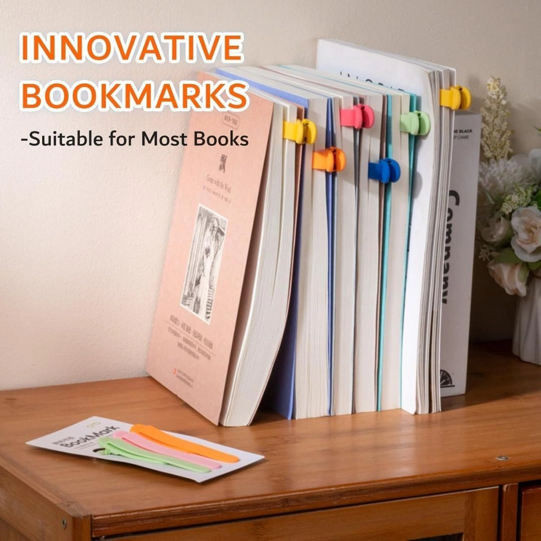 Flexible Silicone Bookmark Clips for Books(Pcs Of 3)