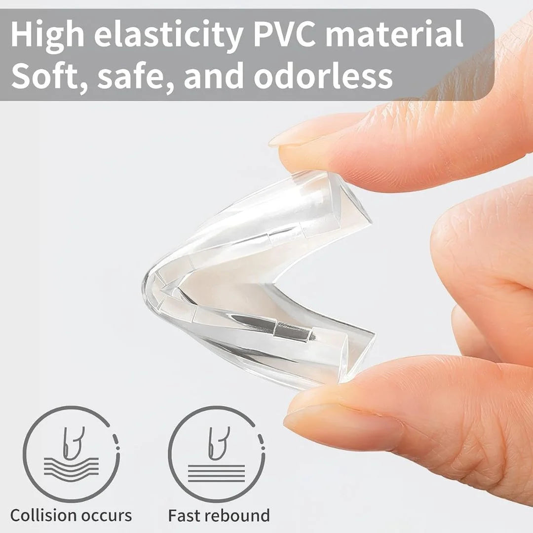 L Shape Corner Protector Transparent Silicone