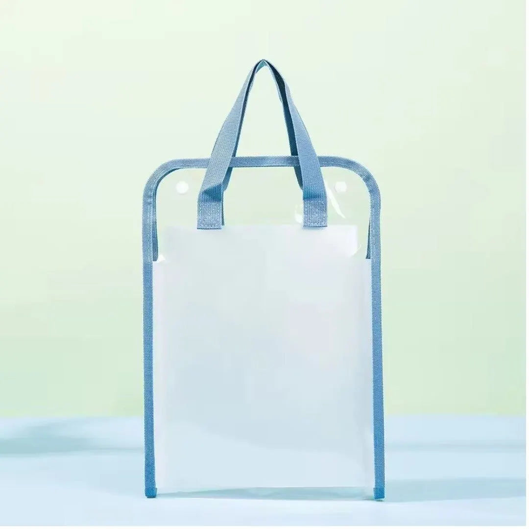 Transparent A4 Document Storage Bag with Handle