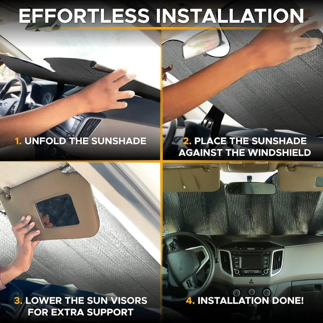Car Front Windshield Foldable Sunshade