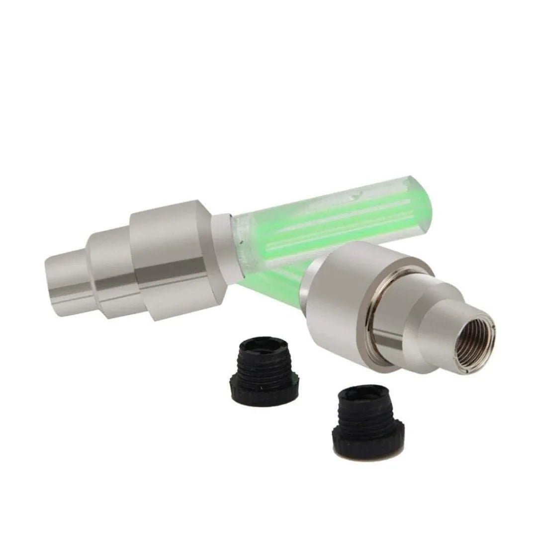 LED Flashlight Lamp Tire Wheel Valve Sealing Caps (Buy 1 Get 1 Free)