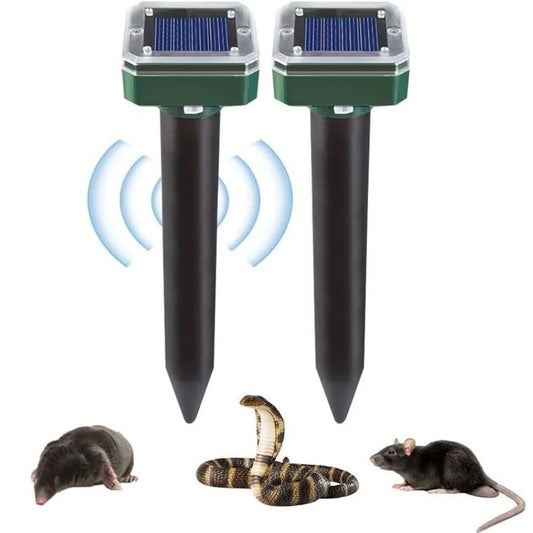 Mole Repellent for Lawns - Ultrasonic Gopher Repellent Solar Power
