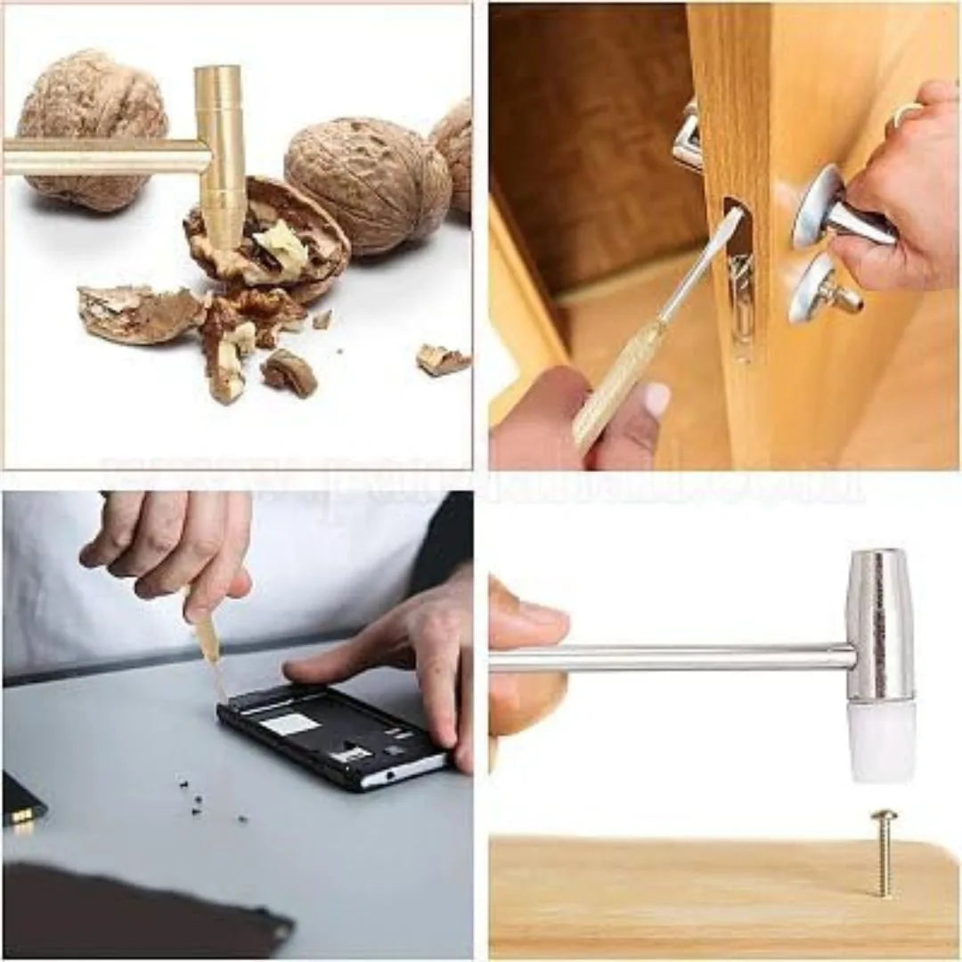 Mini 6-in-1 copper multifunction hammer