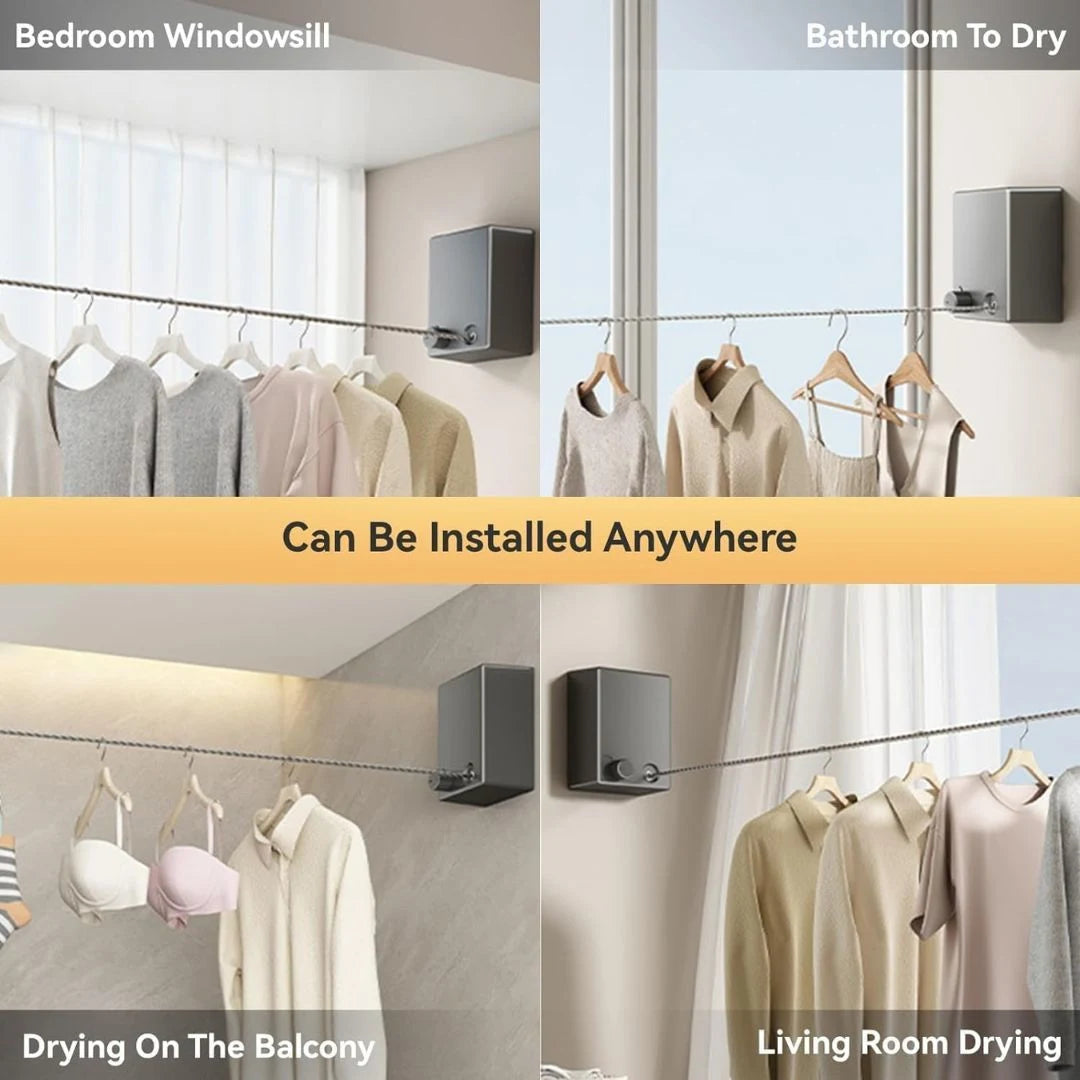 Adjustable Space-Saving Drying Rope