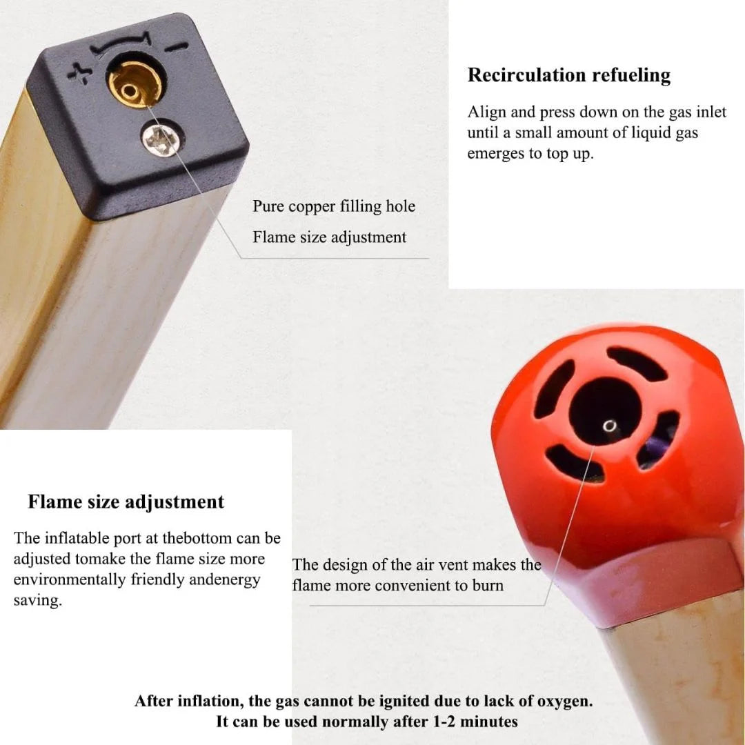 Match Stick Shaped Gas Lighter for Kitchen