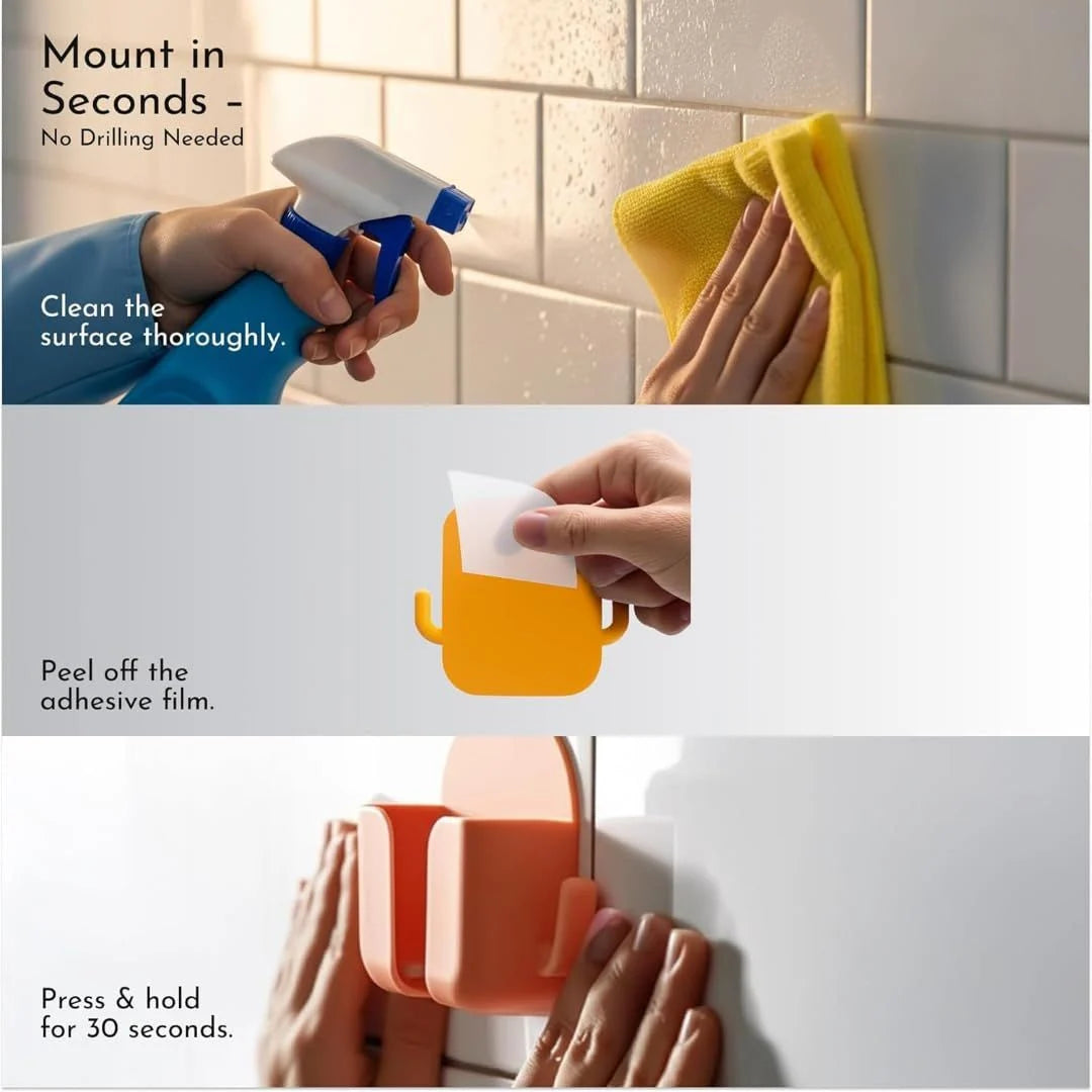 Wall Mount Mobile Stand Holder for Charging  (Buy 1 Get 1 Free)