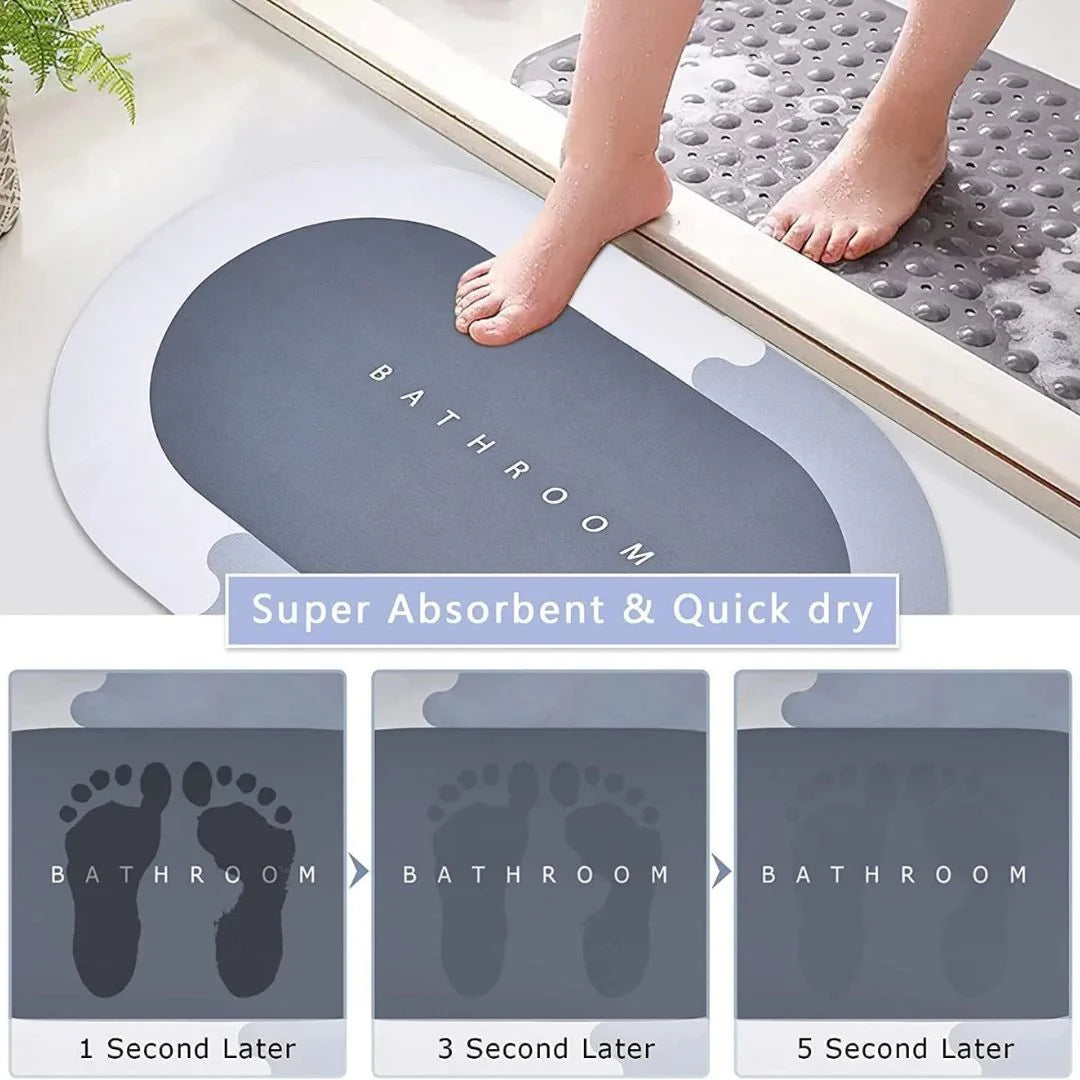 Bath Mat Anti Skid Quick Drying Bathroom