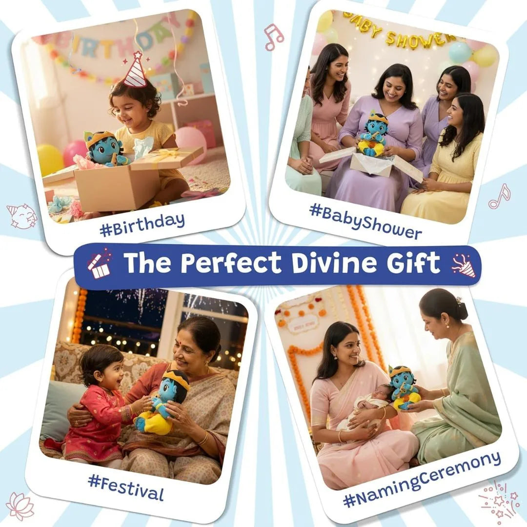 Krishna Musical Soft Plush Stuffed Toy