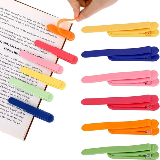 Flexible Silicone Bookmark Clips for Books(Pcs Of 3)