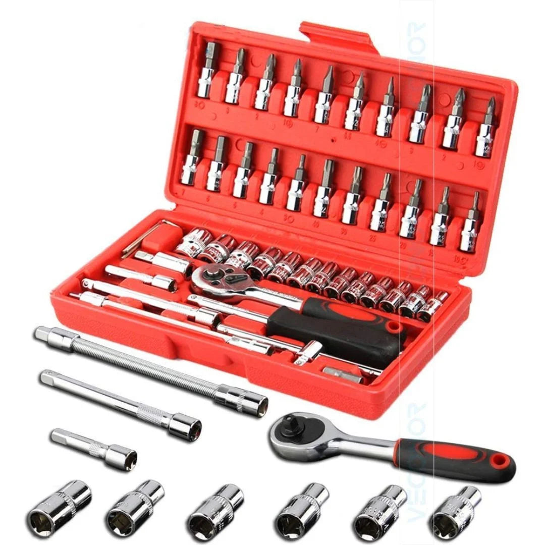 46 Pieces Spanner Socket Set