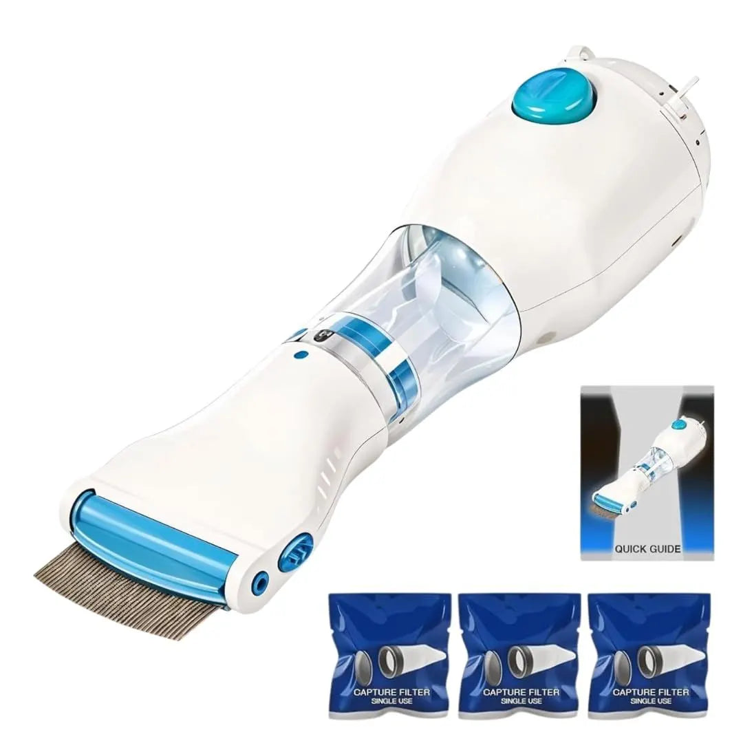 Electric lice comb product information and packaging
