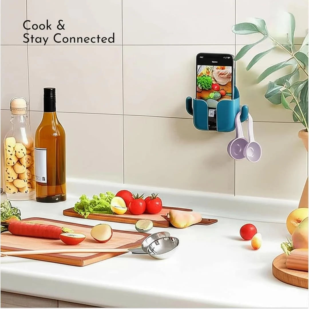 Wall Mount Mobile Stand Holder for Charging  (Buy 1 Get 1 Free)