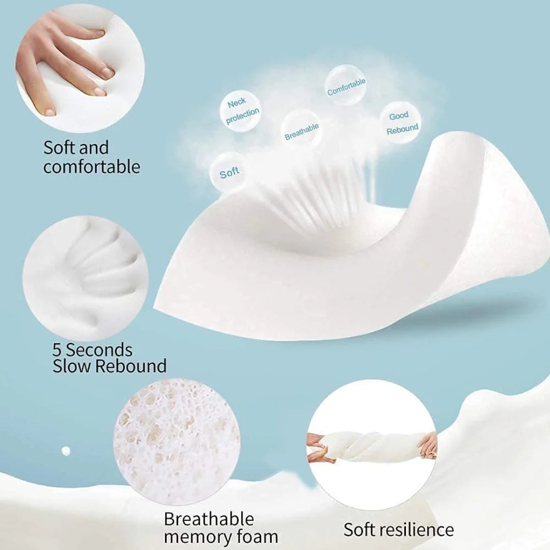 Cervical Contour Memory Foam Pillow for Sleeping