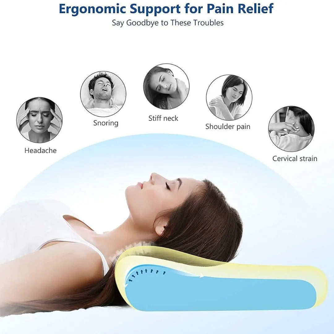 Cervical Contour Memory Foam Pillow for Sleeping