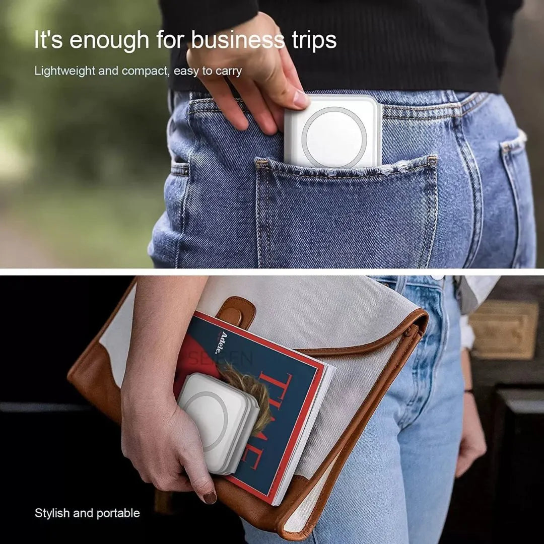 Foldable Magnetic Fast Wireless Charger with Phone Stand