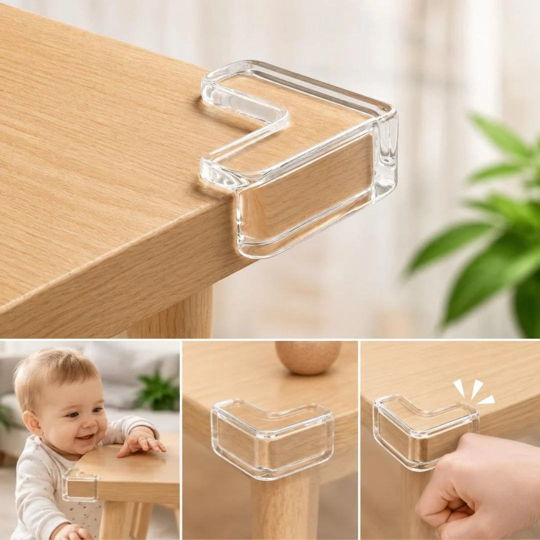 L Shape Corner Protector Transparent Silicone