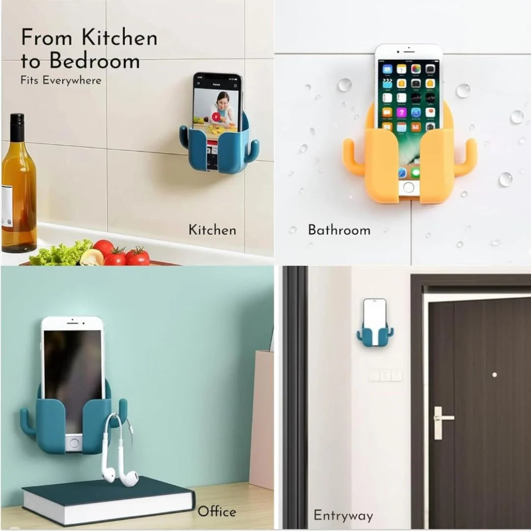 Wall Mount Mobile Stand Holder for Charging  (Buy 1 Get 1 Free)