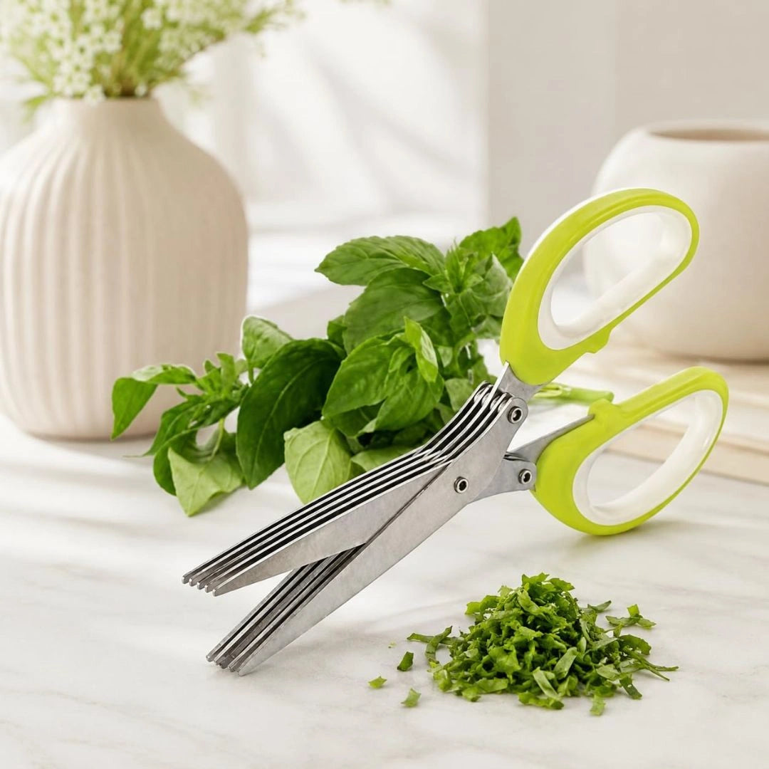 5 Blade Stainless Steel Cutter for Herbs